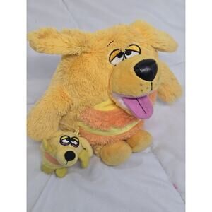 Jay At Play Yellow orange Puppy Dog Plush KooKoo Kennel Mushable No Sound